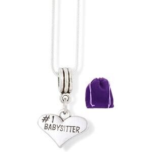 #1 Babysitter Necklace - Babysitter Gifts Thank You